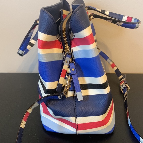 Kate Spade Evangelie Laurel Way Striped Satchel - Picture 5 of 14